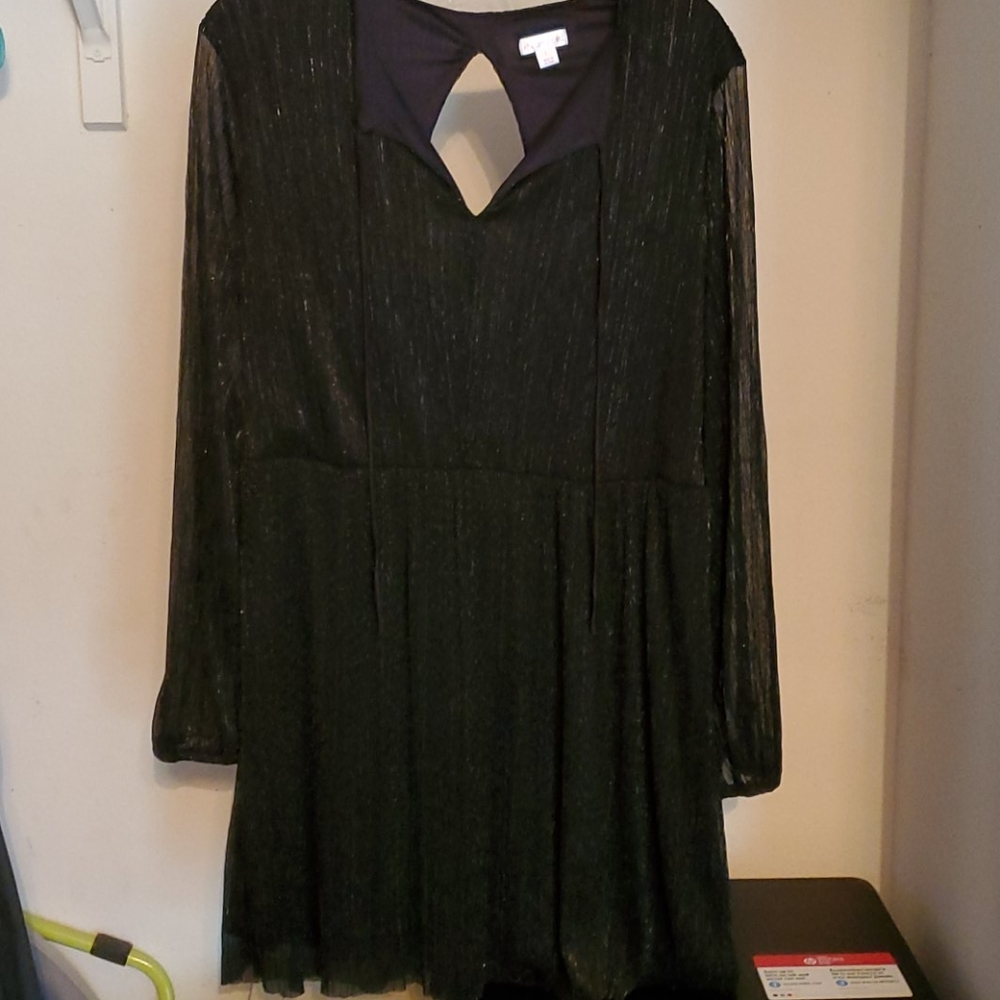 Xhileration black glitter dress